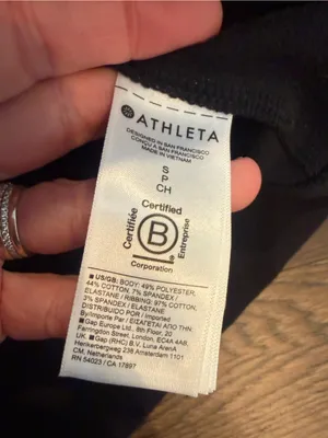 Athleta Black Triumph Hoodie Zip Up Size Small - C48-025 thumbnail 5
