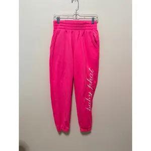 Baby Phat Joggers Sz M Hot Pink Logo Y2K Streetwear Vintage Sweatpants thumbnail 7