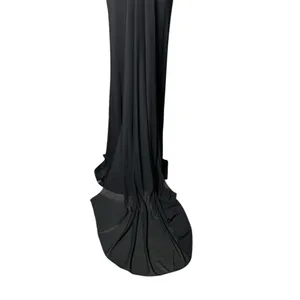 Vintage Cache Illusion Neckline Floral Beaded Mesh Waist Full Length Gown thumbnail 4