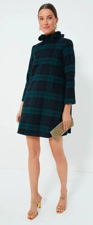 TUCKERNUCK Blackwatch Plaid Daphne Dress Small thumbnail 1