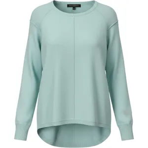 French Connection Sweater Small Mint Green‎ New High Low Crewneck Seam Front thumbnail 1