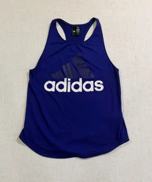 adidas Women’s S Blue Sports Tank Top Racerback Athletic Workout Gameday thumbnail 1