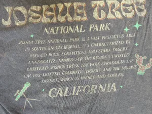 Joshua Tree National Park Vintage-Vibe T shirt Size Small thumbnail 7