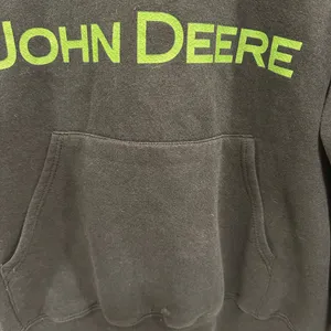 John Deere Black Sweatshirt! Vintage Y2K farm girl hoodie size large thumbnail 5