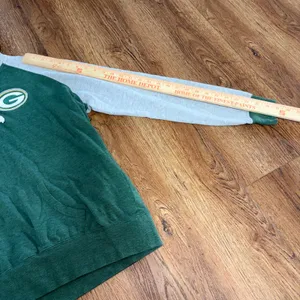 Green Bay Packers‎ Hoodie Womens XL Henley Raglan Sweatshirt NFL Majestic sporty thumbnail 5