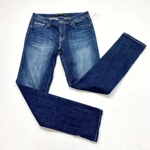 Levi's‎ Mid Rise Skinny Jeans Womens Size 29 Dark Wash Stretch Denim 4712 thumbnail 1