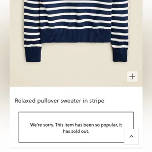 NWT J.Crew Relaxed Stripe Crewneck Sweater Womens Chunky Knit Nautical Fisherman thumbnail 12
