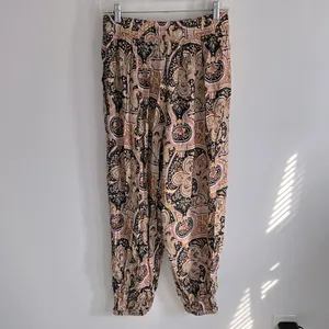 Anthropologie Odette Paisley Crepe Joggers thumbnail 4
