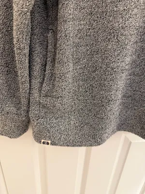 Holloway Gray Cuddly Quarter Zip Mock Neck Pullover Sweater Medium thumbnail 4