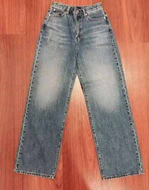 Uniqlo Wide Straight Jeans Womens 23 High Rise Relaxed Denim thumbnail 1