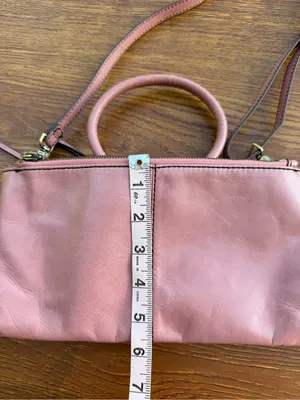 HOBO Sable Pink Genuine Leather Convertible Crossbody Top Handle Satchel Bag thumbnail 7