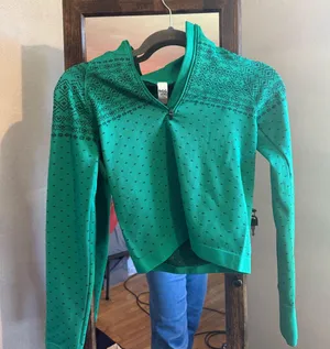 DSG Long Sleeve Quarter Zip Green Size XS thumbnail 1