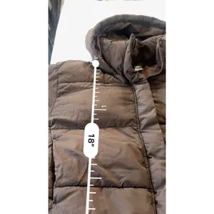 HM Ultralight Hooded Puffer Jacket Womens Small Chocolate Brown Quilted Coat thumbnail 13