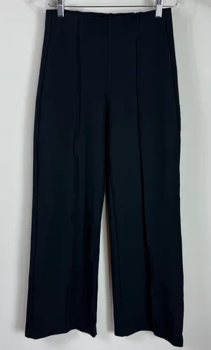 Abercrombie Fitch Black High Waisted Wide‎ Leg Exposed Pleat Pants Size Small thumbnail 1