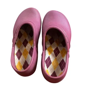 Crocs Alice Work Clogs Womens 8 Purple Burgundy Mules Slip Resistant Shoes thumbnail 3