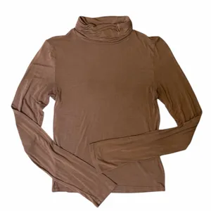 Aeropostale Brown Long Sleeve Turtleneck Top Size Medium thumbnail 1