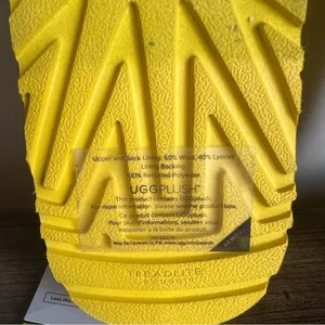 Ugg NEW Women's Tasman LTA Canary Yellow Puff Slippers Size 10 #094 thumbnail 9