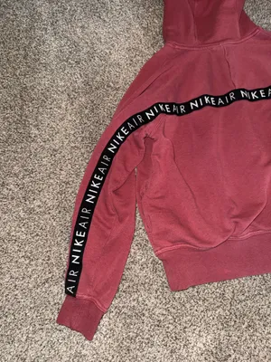 Niki By Niki Livas Air Sportswear Women's Pullover Hoodie with Logo Stripe Band in Maroon thumbnail 4
