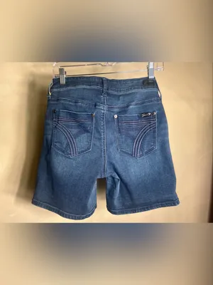 Seven7 Women’s Blue Denim Casual Stretch 5 Pocket Streetwear Bermuda Shorts|Sz:6 thumbnail 16