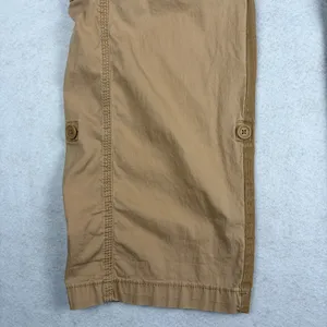 VTG Abercrombie & Fitch Paratrooper Cargo Pants Women's 0 Tan Low Rise Satin Y2K thumbnail 13