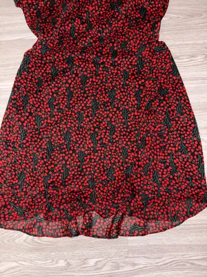 Bardot Black with Red Ditsy Mini Dress thumbnail 4