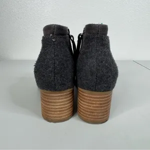 Toms Gray Suede‎ Ankle Boots Size 8 thumbnail 4