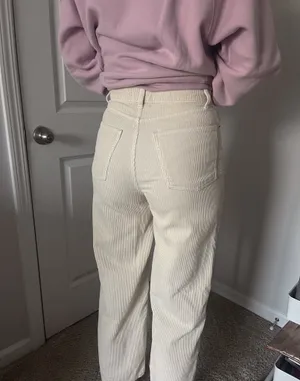 Urban Outfitters BDG Corduroy Cream Pants thumbnail 2