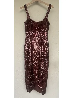 & Other Stories Strappy Sequin Midi Dress Women’s Size 0 Cocktail Party Evening thumbnail 4