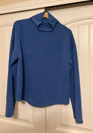Buff Bunny Collection Mock Neck Sweatshirt XXL Xtra Xtra Large Blue Long Sleeve thumbnail 1