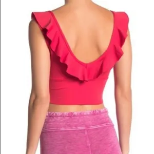 Free People Bondi Flutter Crop Top Sz L thumbnail 2