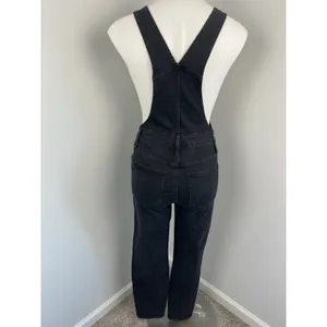 Women's Madewell Denim Dark Wash Overalls XS thumbnail 4