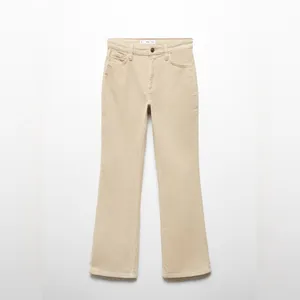 Mango Cream-Colored cropped flared Corduroy Jeans‎ thumbnail 2
