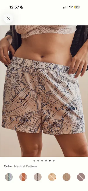 Anthropologie Wren Boxer Shorts Parisian Map thumbnail 6