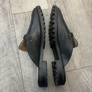 Sincerely Jules Ragu Black Lug Sole Horsebit Mule Loafers Womens 9M thumbnail 5