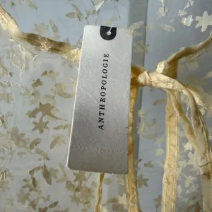 Anthropologie XS Canary Yellow Sheer Floral Maxi Dress‎ Women New Tie Front Boho thumbnail 6