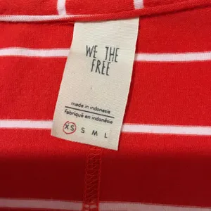 Free People We the Free Can't Fool Me Striped Tee - Red - XS thumbnail 8