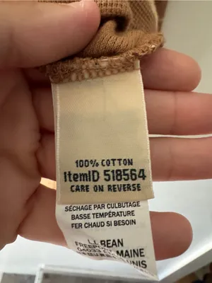 L.L. Bean Brown Stripe Henley Waffle Long Sleeve Top‎ thumbnail 7