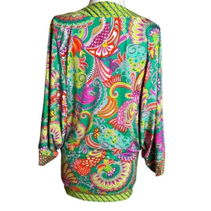 Trina Turk Festival Folkloric Tunic in Multi‎ swim cover up Sz S thumbnail 5