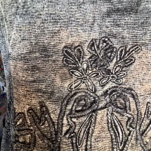 Vintage Gray Embroidered‎ Beaded Mandarin Collar Boho Vest Artisan Western Layer thumbnail 13