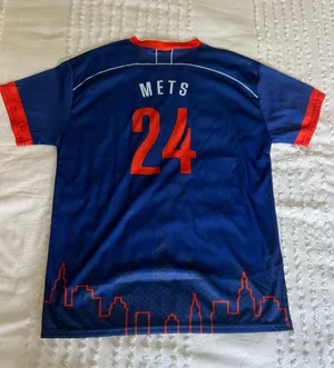 Mets Soccer Jersey Blue Size L thumbnail 2