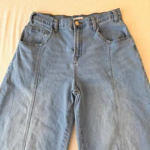 Zigoss Seam Detail Barrel Leg Jeans Women 7/28 Blue thumbnail 12