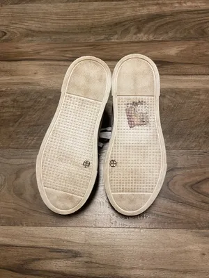 Le Tigre 1977 Women’s TW MIDTOWNLO Casual Sneaker White Beige Metallic Bronze 8M thumbnail 7