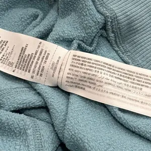 Y2K Hollister Baby Blue Spellout Hoodie Academia Preppy Comfort Coastal M thumbnail 8