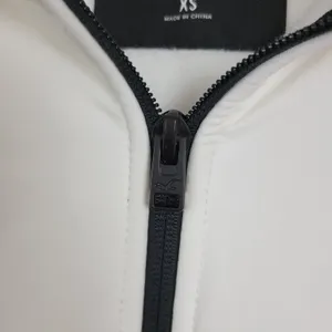 Hollister Full Zip‎ Hoodie Womens X-Small Black White Spell Out Sleeves Sporty thumbnail 5