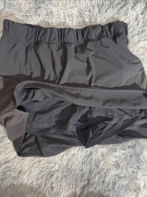 Black Active Mini Skirt with Elastic Waist Size L thumbnail 4