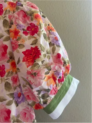 Entro Floral Print Contrast Trim Mini Dress Size S thumbnail 5
