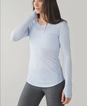 lululemon long sleeve blue shirt thumbnail 1