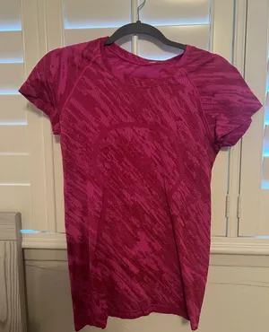 Lululemon Pink Swiftly Tech Short Sleeve thumbnail 1