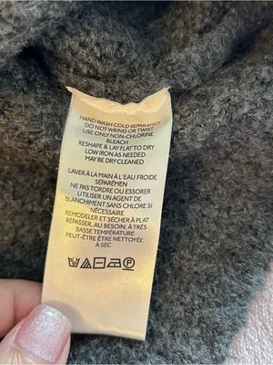Free People Bradley pullover turtleneck sweater charcoal gray popcorn knit L thumbnail 6