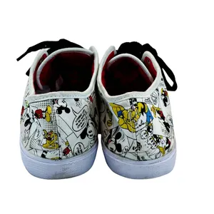Disney 129855 All Over Mickey & Friends Print Canvas Shoes Sz 10 thumbnail 4